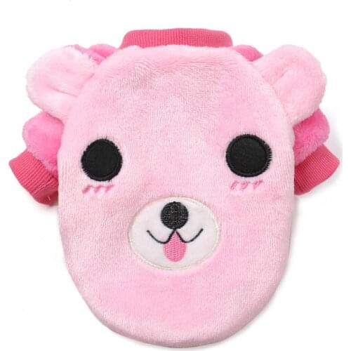 Winter Cartoon Print Coat Pet Warm Jacket Clothes For Small Dogs Cats Puppy Fleece Costume Suit For Chihuahua Yorkies Clothing