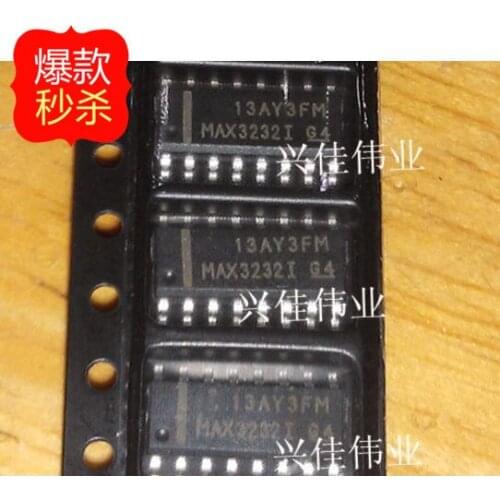 10PCS New original authentic MAX3232 MAX3232I MAX3232IDR SOP16 Interface Line Transceiver