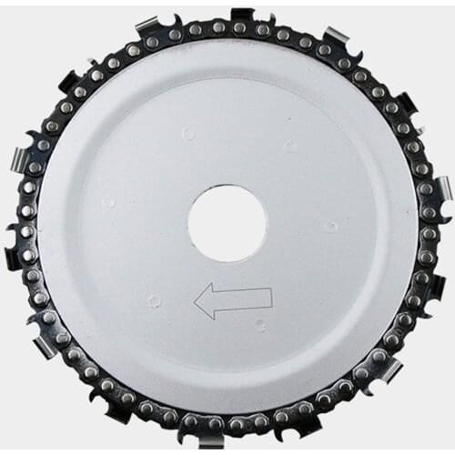 5 Inch Chain Grinder Chain Saws Disc Woodworking Chain Plate Tool 4 Inch Multi-Functional Wood Carving Disc Angle Grinding Tool