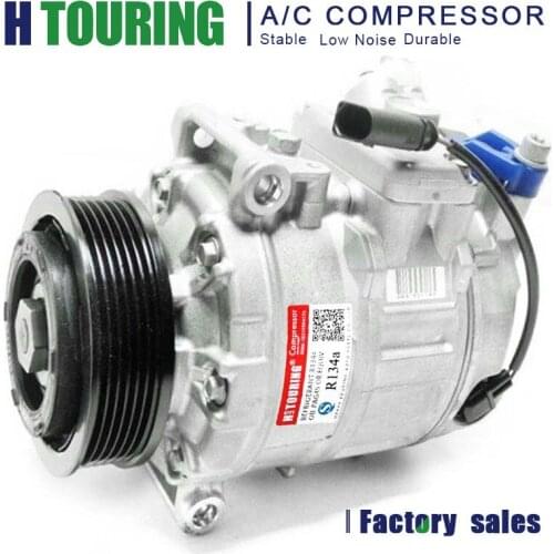 Auto AC Compressor for VW Volkswagen Transporter T5 Multivan Amarok 7E0820803 7E0820803F 7E0820803D 7E0820803H 471007250 7SEU17C