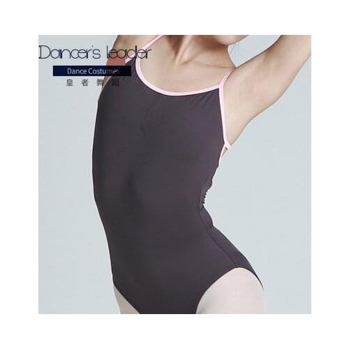 Ballet Leotards for Women Adult Open Back Dance Camisole Green Ballet Dancewear Resilient Gymnastics Leotards