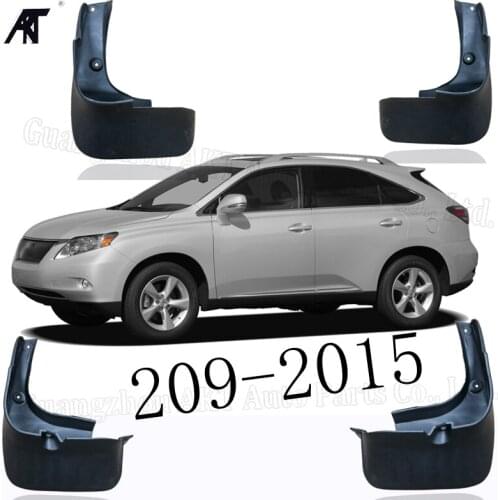 Black Front &Rear Mud Fender Flaps Splash Guard Mudflaps Mudguard Cover Trim For Lexus RX350 270 209-2015 Mud Flap