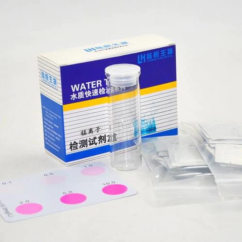 The rapid detection of manganese ion concentration in the manganese ion test box of manganese determination kit