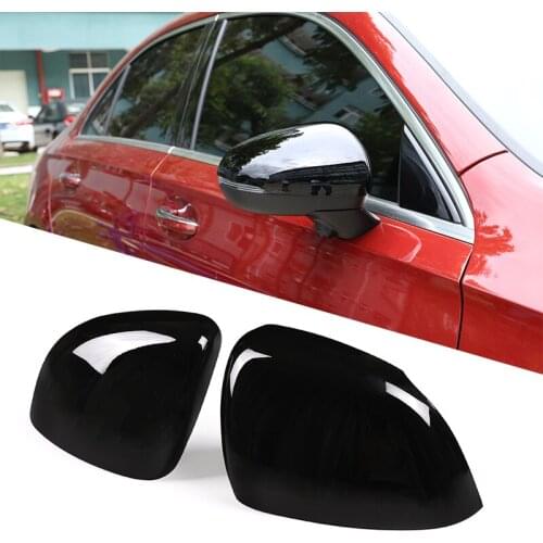 2 Pcs Exterior Rearview Mirror Cover Trim Glossy Black ABS For Mercedes Benz A Class A180 A200 W177 2019 Car Accessories