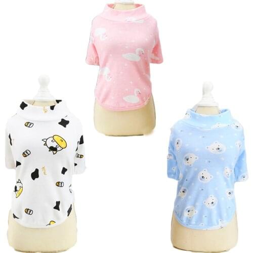 Cheap Pet Cat Clothes Dog Sweatshirt Tshirt Print Dog Costume Pullover Shirt Hoody Hoodies For Small Dogs Yorkie Dog Cat Tshirt