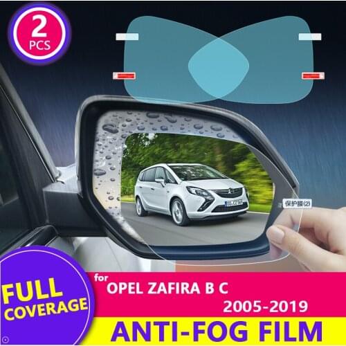 For Opel Zafira B C 2005 - 2019 2015 2016 2017 2018 Full Cover Rearview Mirror Film Anti-Fog Auto Mirror Sticker Car Accessories