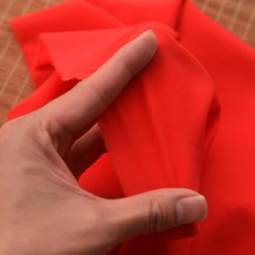 Quality Chiffon fabric Red tissu Dress, wedding dress, skirt fabrics