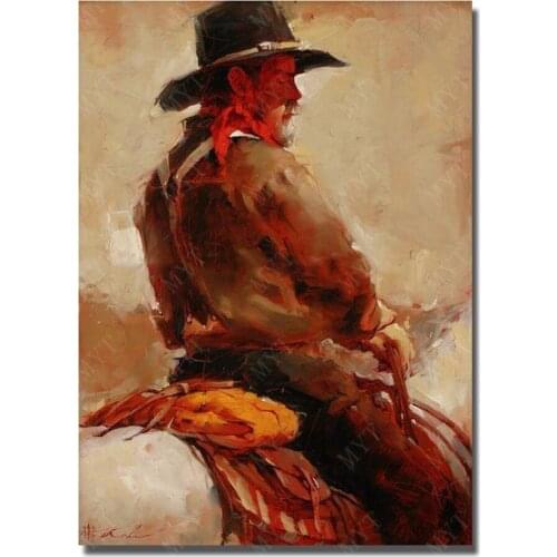 Classical Paintings for Living Room Wall Abstract Ride Horse Oil Painting Handpainted Cheap Modern Paintings No Framed