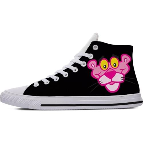 2020 Fashion Woman Man Pink Panther Breathable Lightweight Sneakers Casual Board Shoes High Quality High Help Hot Canvas Shoes