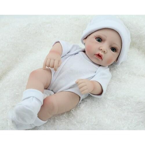 28CM Reborn Baby Doll Simulation Soft Silicone Mini Childrens Toys Early Childhood Parent-child Birthdyas Gift for Children