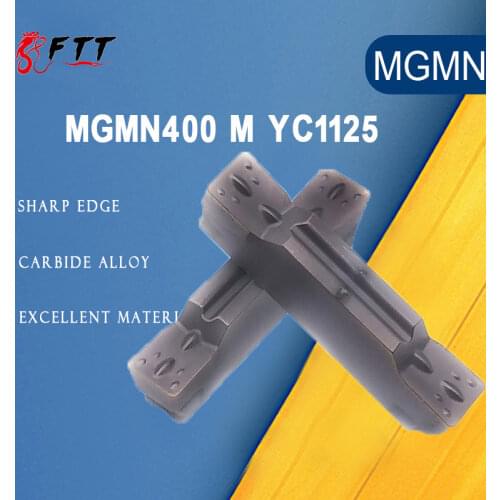 MGMN400 M YC1125 Grooving Carbide Inserts MGMN 400 lathe cutter Turning Tool Parting and Grooving tool Parting off