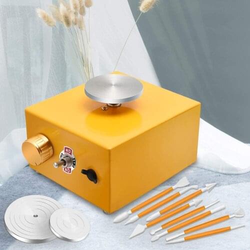 Electric Pottery Wheel Machine Ceramic Work Clay Art Craft Pottery Wheel Machine Household Table Top Pottery Wheel