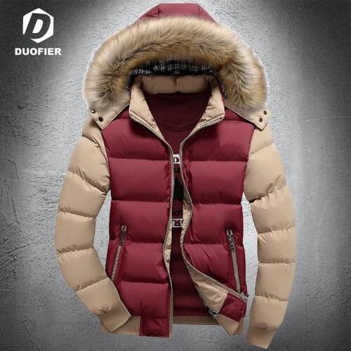 2021 Winter Coat Men Warm Parkas Streetwear Cotton Coats Patchwork Fashion Jackets Windproof Padded Mens Clothing Multicolor 7XL