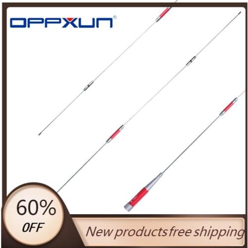 OPPXUN Harvest Har-7500 VHF/UHF 145/435MHz 150W 4.3/6.8dBi Red High Gain Antenna for Amateur Car Radio Mobile/ Station Radio