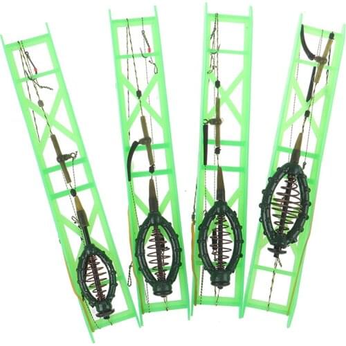 40g -70g Fishing Bait Cage Fish Bait Lure Copper Trap Basket Feeder Holder With Hooks Carp Fishing Tackle Tool