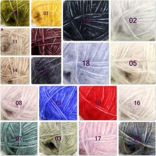 Sale 8SkeinX50gr Luxury Fluffy Soft NEW MOHAIR Shawls Hand Knit Crochet Yarn 822-8