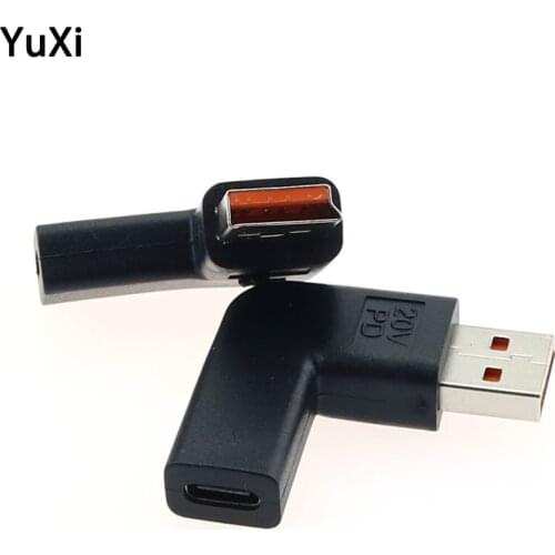 USB Type C PD Power Adapter Connector For Lenovo Yoga 3 4 Pro Yoga 700S 900S Miix 700 710 Miix2-11 Laptop Converter