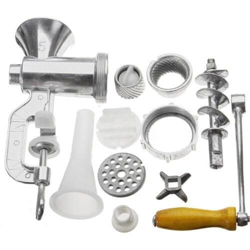 Aluminium Alloy Manual Meat Grinder Noodle Sausage Handheld Making Gadgets Mincer Home Kitchen Cooking Tools Food Processor