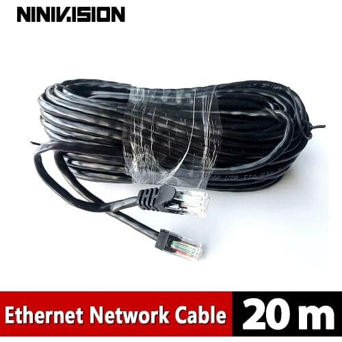 20M 65ft cat5 Ethernet Network Cable RJ45 Patch Outdoor Waterproof LAN Cable Wires For CCTV POE IP Camera System