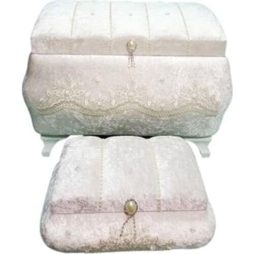 Felicia Luxury Cubic Zirconia 2'li Dower chest Powder