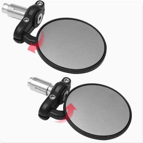22mm Universal Motorcycle Mirror Aluminum Handle Bar End for HONDA cb400 CB599 CB600 HORNET CBF600 SA CBR600F hoRnet 250