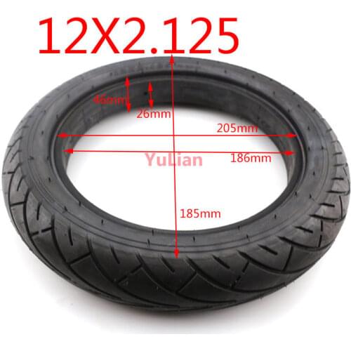 High performance 12x2.125 Solid Tire 12 inch for 12" Hoverboard Self Balancing Electric Scooter Spare Parts