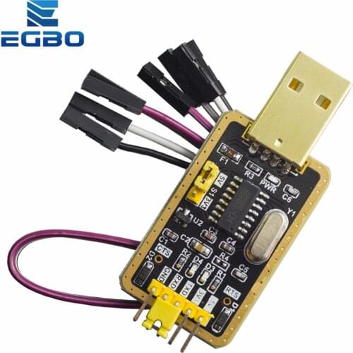 1PCS EGBO CH340 module instead of PL2303 , CH340G RS232 to TTL module upgrade USB to serial port in nine Brush small plates