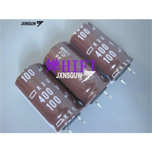 10PCS NIPPON KXG 400V100UF 18X30MM NCC long life electrolytic capacitor 100UF/400V CHEMI-CON 105 degrees 100uF 400V