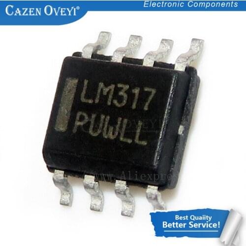 10pcs/lot LM317LMX LM317LM LM317 LM317LDR2G LM317DR2G LM317DR SOP-8 In Stock
