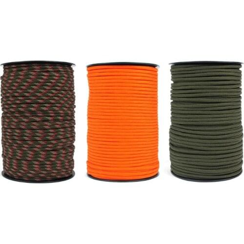 100m 328FT 4mm Paracord 550 Outdoor Survival Bracelet Rope Parachute Cord Strap Lanyard Tent Accessories U2JB