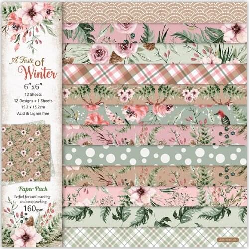 12Pcs/Lot Flowers Retro Material Papers DIY Scrapbooking Album Diary Gift Decorative Paper Scrapbooking Paper