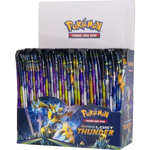 324Pcs Pokemon Card Toys TCG: Sun & Moon Lost Thunder English Booster Box Trading Card Game Battle Carte Collection Cards