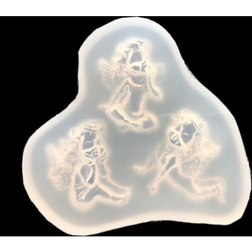 3D Carving Silicone Mold Nail Stamping Angel silicone mold Cute shape Pattern DIY UV Gel Acrylic Crystal Nails Template 1 Style