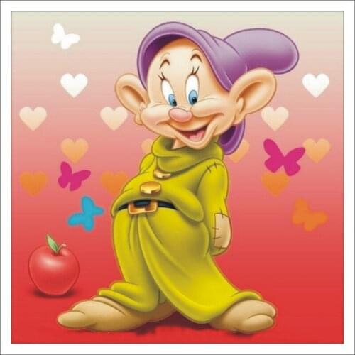 5D DIY cartoon character dwarf diamond painting mosaic square diamond painting home decoration gift D075