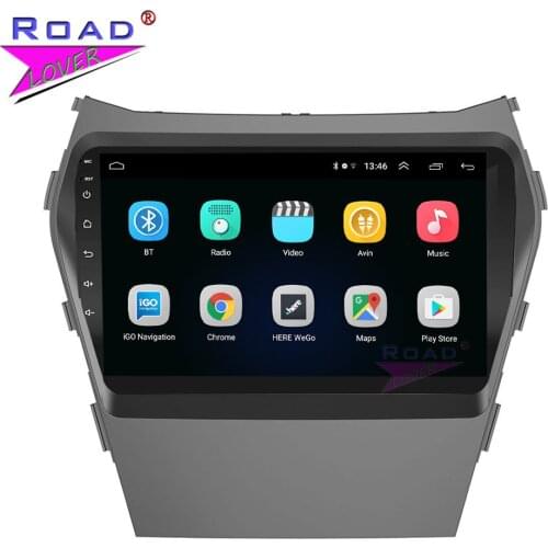 TOPNAVI For Hyundai IX45 Santa Fe 2015-2019 Car Radio Stereo Android Multimedia Player 6G+128G Tape Recorder Auto GPS Navigation