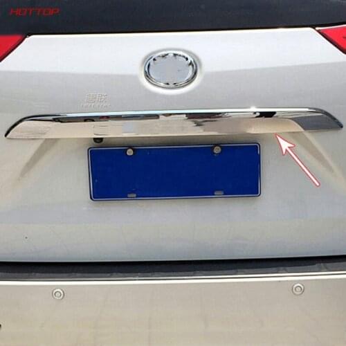 Car Styling Abs Chrome Rear Door License Tailgate Bumper Frame Plate Trim Trunk Hood 1pcs For Toyota Sienna 2015 2016 2017 2018