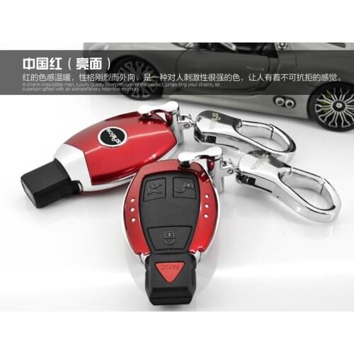 Key Cover Case Bag Holder For Mercedes Benz Red Amg Class C A S Of Cla No Fob Smart It