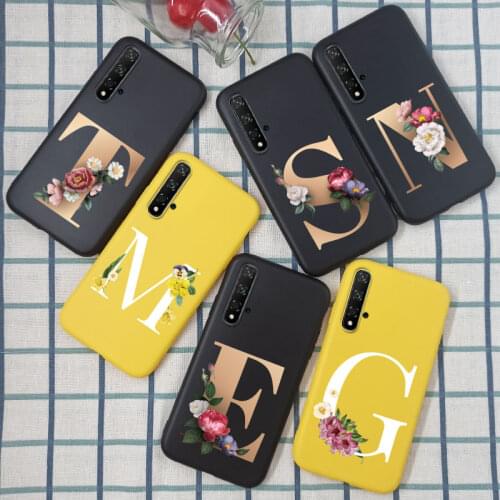 For Huawei Honor 20 Pro Case Back Cover Silicone Yellow Black For Huawei Honor20 Honor 20 S 20S Case MAR-LX1H TPU Case Protector