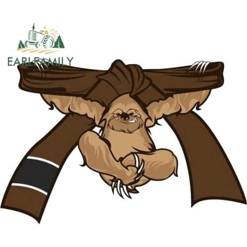 EARLFAMILY 13cm x 8.7cm for Jiu Jitsu Car Stickers Waterproof Fashionable Decals Scratch-Proof Vehicle Caravan Decor Car Goods