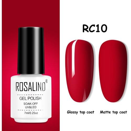 ROSALIND Gel Polish Nail Hybrid Varnishes Soak Off 7ml Gel Lak Semi permanent Nails Art Matt Top Coat All For Manicure Gels