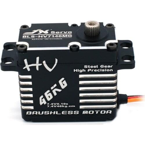 JX BLS-HV7146MG Full Metal Brushless Motor Servo 46kg High Voltage High Precision Drone Servo RC Drone Robot Helicopter Parts