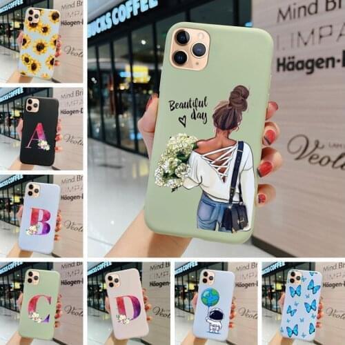 For Huawei P10 P20 P30 P40 Pro Plus Lite Flowers Pattern Cartoon Painted Soft Silicone Shockproof Matte Back Phone Case Cover