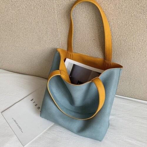 2021 New High Quality Large Capacity Shoulder Bag Versatile Double-sided Tote Bag Underarm BagLuxury Fashion Ladies Handbag