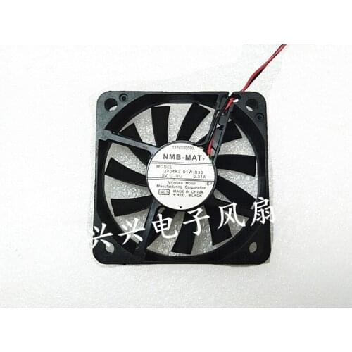 2404KL-01W-B30 5V 0.31A 6010 6cm 2-wire ultra-thin air volume cooling fan