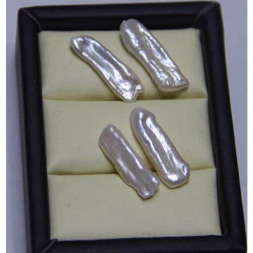 Wholesale White Color Keshi Pearls Real Natural Freshwater Loose Pearls No Hole, 10pcs/lot