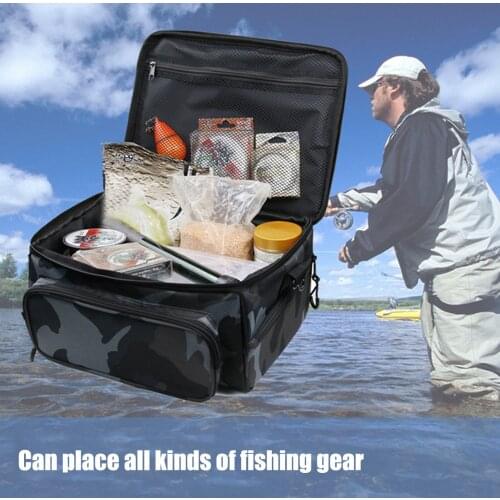 Outdoor Fishing Pouch Portable Large-capacity Camping Storage Bag Dropship