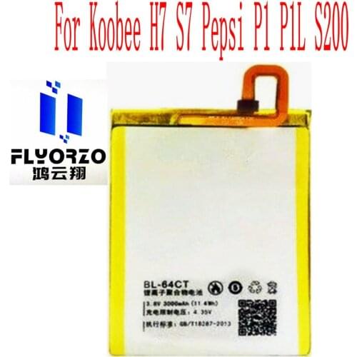 High Quality 3000mAh BL-64CT Battery For Koobee H7 S7 Pepsi P1 P1L S200 Mobile Phone
