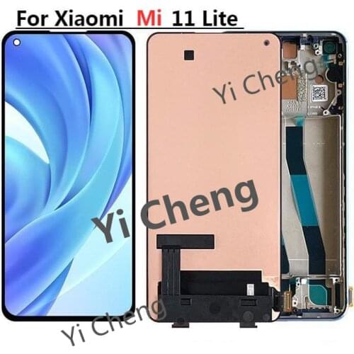 For Xiaomi Mi 11 Lite LCD Display Touch Panel Assembly Digitizer Mi11 Lite LCD M2101K9AG lcd For Xiaomi mi 11 lite Display