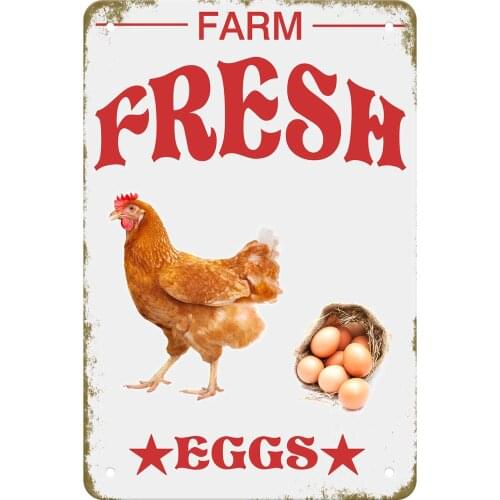 Farm Fresh Eggs Sign Vintage Sweet Farmhouse Signs Decor Chicken Coop Decorations Barnyard Egg for Sale Hen House Rustic