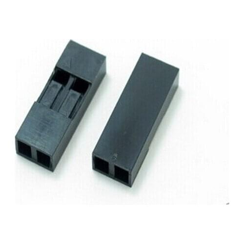 200PCS 2.54mm 2Pin 2P Dupont Connector Dupont Plastic Shell Plug Dupont Housing Pin Header